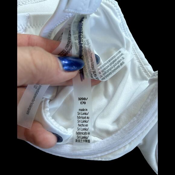 NWOT Victoria's Secret Swim Wicked Sling Daisy Islet White Bikini Top Size 32DD - Picture 6 of 8